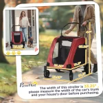 Количка за кучета PawHut за средни и големи кучета - Image 4