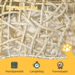 PawHut PE ратанова котешка къща 2 нива - Image 10