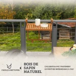 Маса за балкон Casaria, Сгъваема, Акация, 65 x 45 x 55 см - Image 4