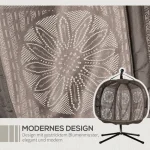 Outsunny Висящ стол-яйце за 2 души - Image 4