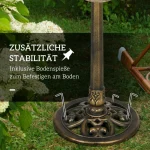 Outsunny стойка, хранилка за птици с корито от лотосови листа - Image 9