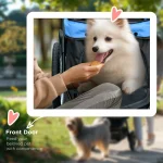 PawHut Pet Stroller Jogger за средни, малки кучета - Image 8