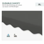 Страничен градински чадър Outsunny - Image 6