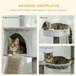 Чесалка Pawhut, включваща котешка пещера, котешко легло - Image 6