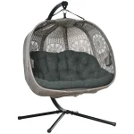 Outsunny Висящ стол-яйце за 2 души - Image 5