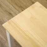 Дървена трапезна пейка за 2 души HOMCOM 102 cm - Image 7