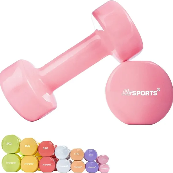 ScSPORTS® винилови дъмбели - комплект от (2x0,5 кг)