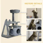 Драскалка PawHut с котешка пещера, 1 дъска за драскане - Image 2