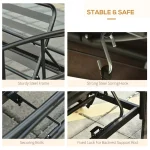 Outsunny 3-местна люлка със шатра - Image 2