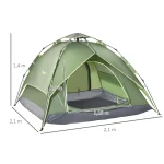 Outsunny Двойна палатка за къмпинг Quick-Up Tent 2 - Image 4
