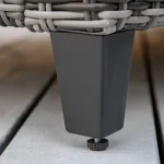 Outsunny Градински шезлонг от полиратан с възглавница - Image 6