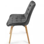 Трапезни столове- к-кт от 2, кадифени седалки MIADOMODO - Image 11