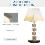 Лампа с въртящи се кристали за нощно шкафче HOMCOM - Image 5