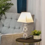 Лампа с въртящи се кристали за нощно шкафче HOMCOM - Image 2