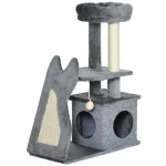 Драскалка PawHut с котешка пещера, 1 дъска за драскане