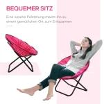 Outsunny Сгъваем стол за къмпинг, метална рамка - Image 4