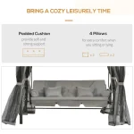 Outsunny 3-местна люлка със шатра - Image 4