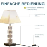 Лампа с въртящи се кристали за нощно шкафче HOMCOM - Image 4