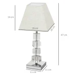 Лампа с въртящи се кристали за нощно шкафче HOMCOM - Image 9