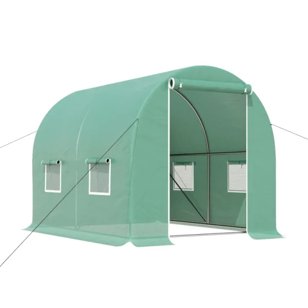 Оранжерия Outsunny, PE/Steel, 4 прозореца