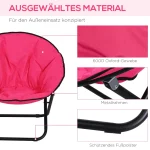 Outsunny Сгъваем стол за къмпинг, метална рамка - Image 7