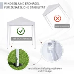 Outsunny сгъваема шатра, 4 подвижни странични стени, - Image 7