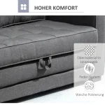 HOMCOM Разтегателен диван с функция за сън 147,5x75x85 см - Image 10