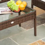 Outsunny Комплект мебели за вътрешен двор от 4 части - Image 8