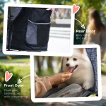 Сгъваема количка PawHut за домашни любимци със сенник - Image 9