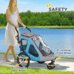 Количка за кучета 2в1, Ремарке за велосипеди PawHut - Image 5