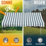 Outsunny Тента за балкон, ръчна манивела - Image 10