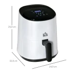 Фритюрник с топъл въздух HOMCOM, 1300W, 2.6 л, - Image 10