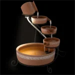 EMPOLI каскаден фонтан теракота 5 етапа 200 л / ч солар - Image 4