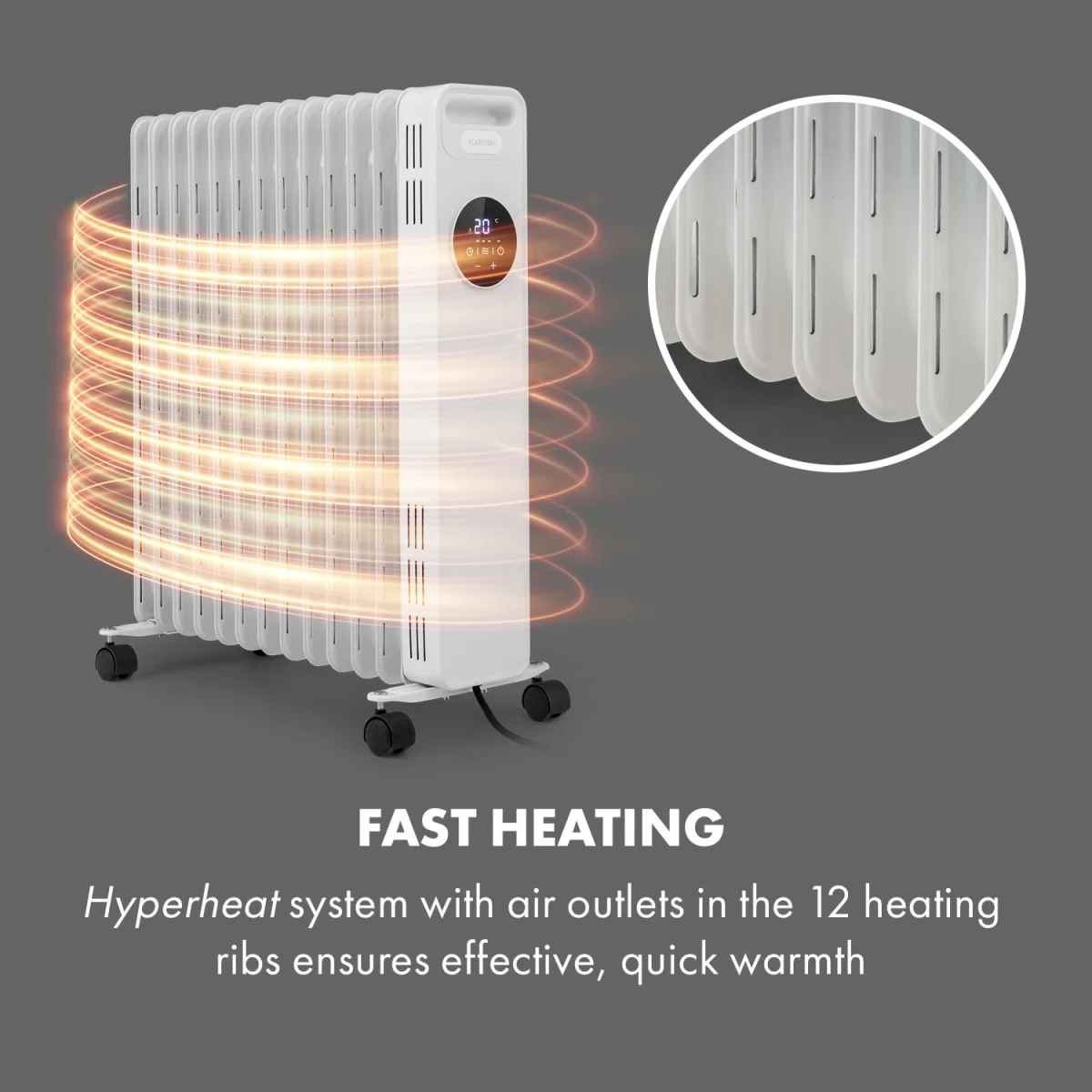 Маслен радиатор Klarstein Thermaxx Heatstream - Image 4