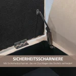 HOMCOM пейка тапицирана пейка с място за съхранение - Image 5