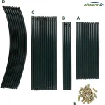 Anaterra® арка за рози - комплект, 2 части, 240x140x36см - Image 4