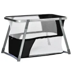 Бебешко легло HOMCOM, легло за пътуване, бебешка люлка