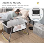 Бебешко легло HOMCOM, легло за пътуване, бебешка люлка - Image 7