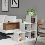 Стълбищна етажерка MIADOMODO® - бяла, 6 отделения - Image 2