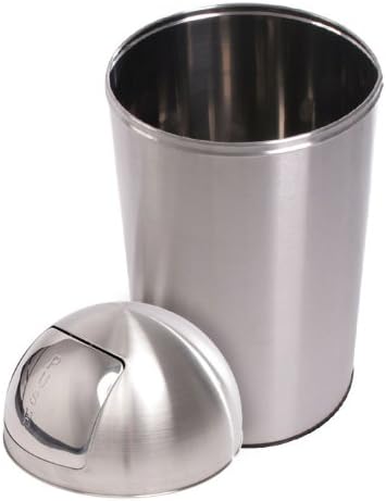 Jago® Push Bin 50L Въртящ се капак от неръждаема стомана