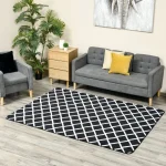 Модерен килим в диамантен десен, 160 х 230 см HOMCOM - Image 5