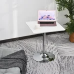 HOMCOM Бар маса, квадратна бар маса 60 x 60 x 69-92 cm