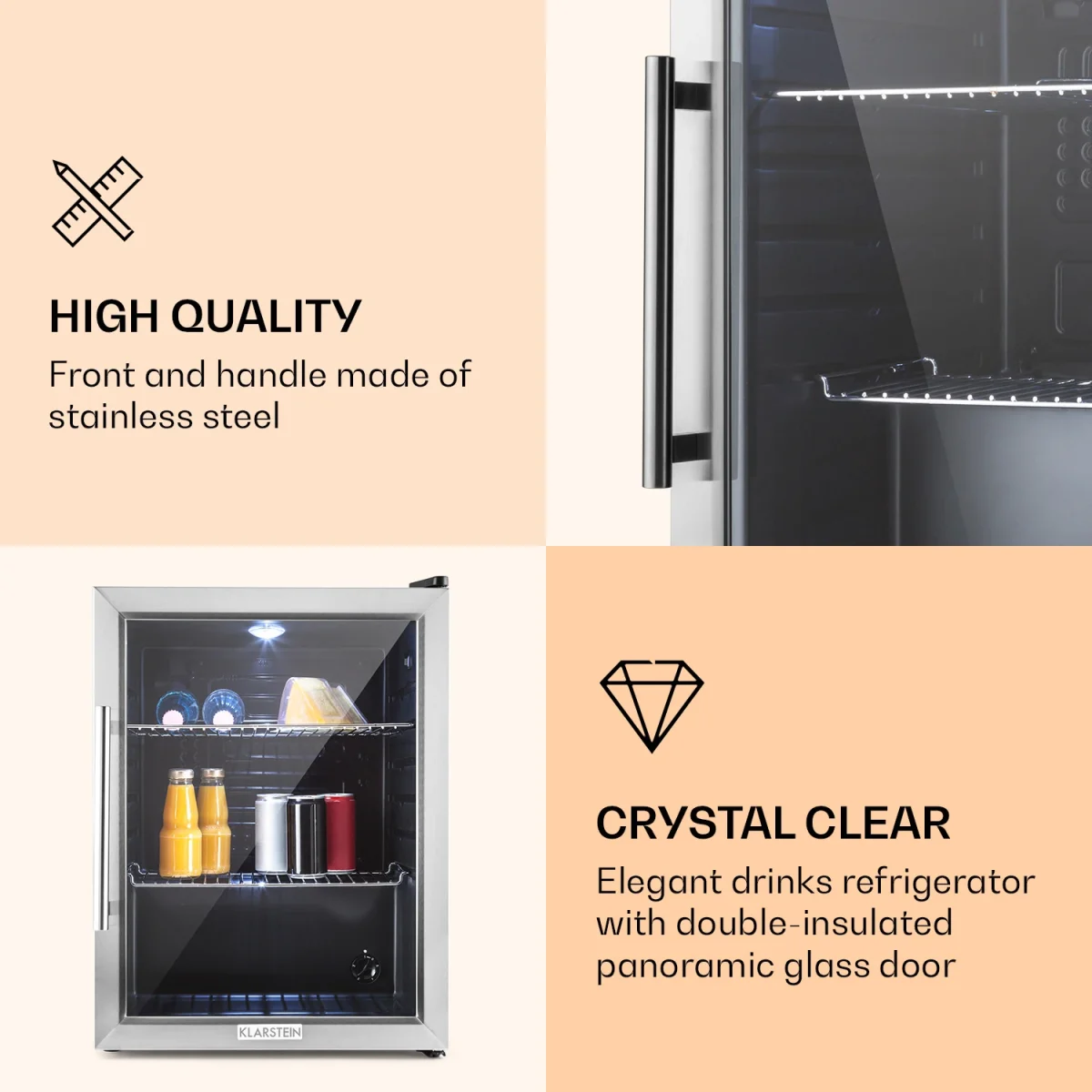 Компактен хладилник Klarstein BEERSAFE XL 65 литра - Image 2
