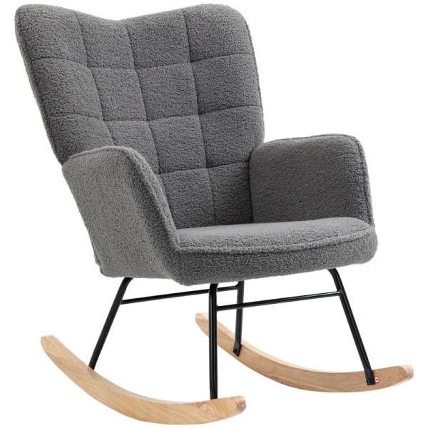HOMCOM Ретро люлеещ се стол 98cm x 71cm x 101cm