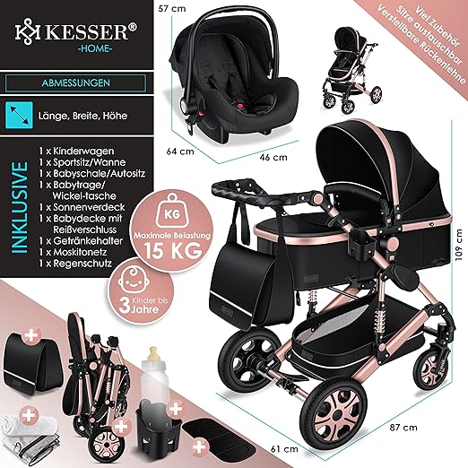 KESSER® Loops 3 в 1 количка комбинирана