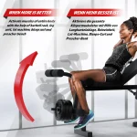 Лежанка за тежести Physionics с комплект тежести 70 кг - Image 4