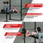 Лежанка за тежести Physionics с комплект тежести 70 кг - Image 8