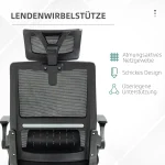 Офис стол Vinsetto, регулируем на височина, 58 x 61 x 119 см. - Image 2