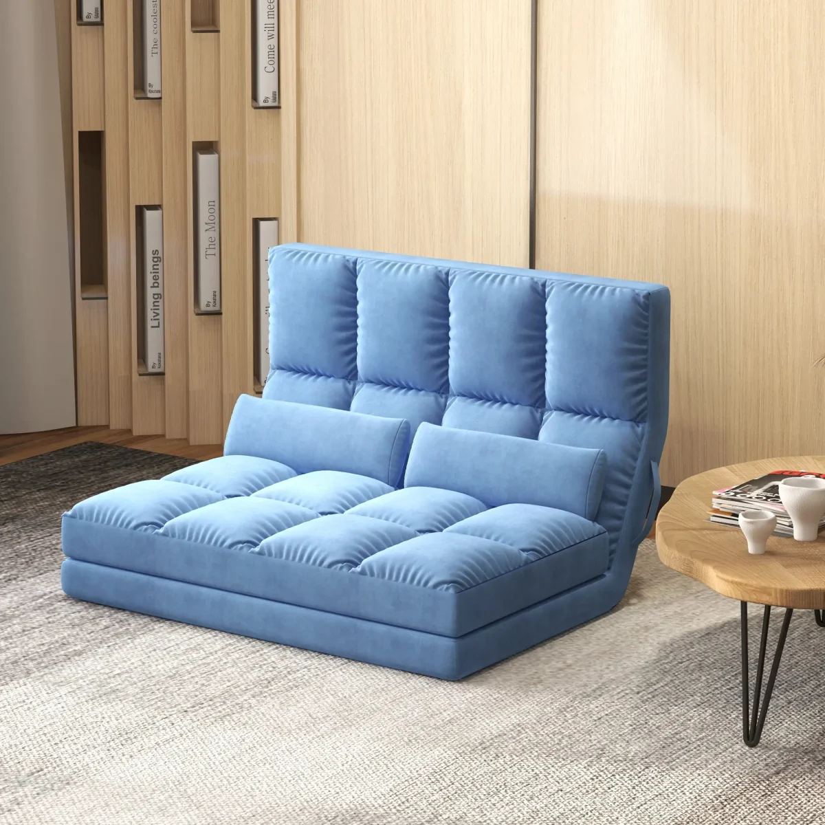 Сгъваем разтегателен диван HOMCOM, 102 x 73 x 60 см - Image 5