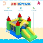 Надуваем замък HOMCOM с пързалка и предпазна мрежа - Image 6